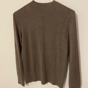 Classic Women's Tan Crew Neck Sweater